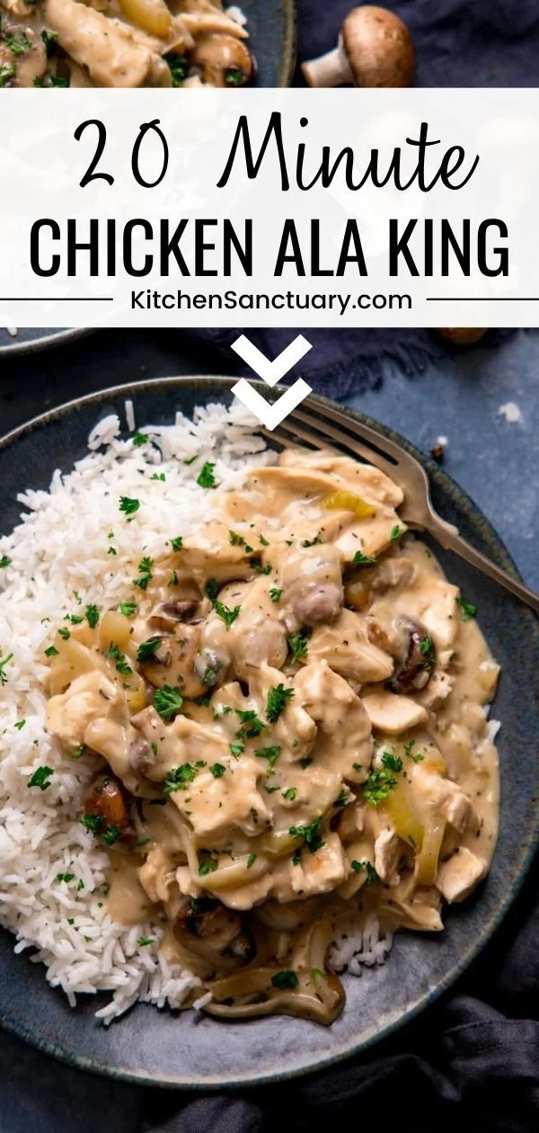 Quick and easy Chicken ala King recipe for a delicious meal in 20 minutes