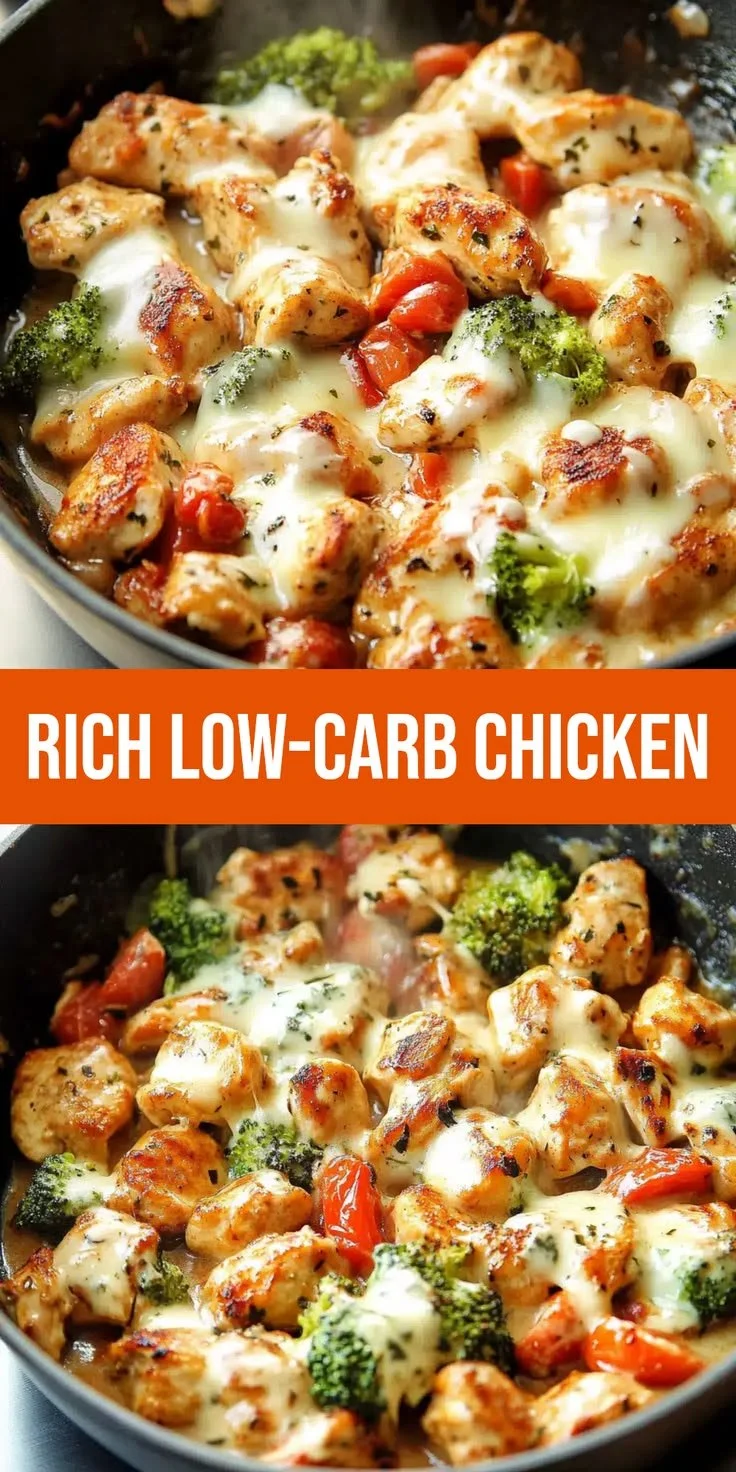Delicious low-carb Tuscan chicken served with fresh herbs and tomatoes