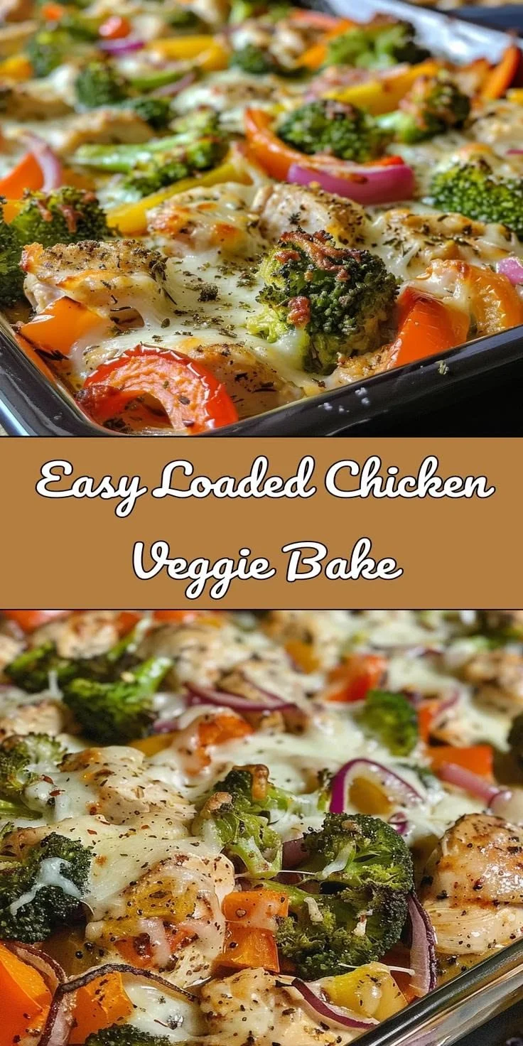 Flavor-packed loaded chicken veggie bake recipe for easy weeknight meals